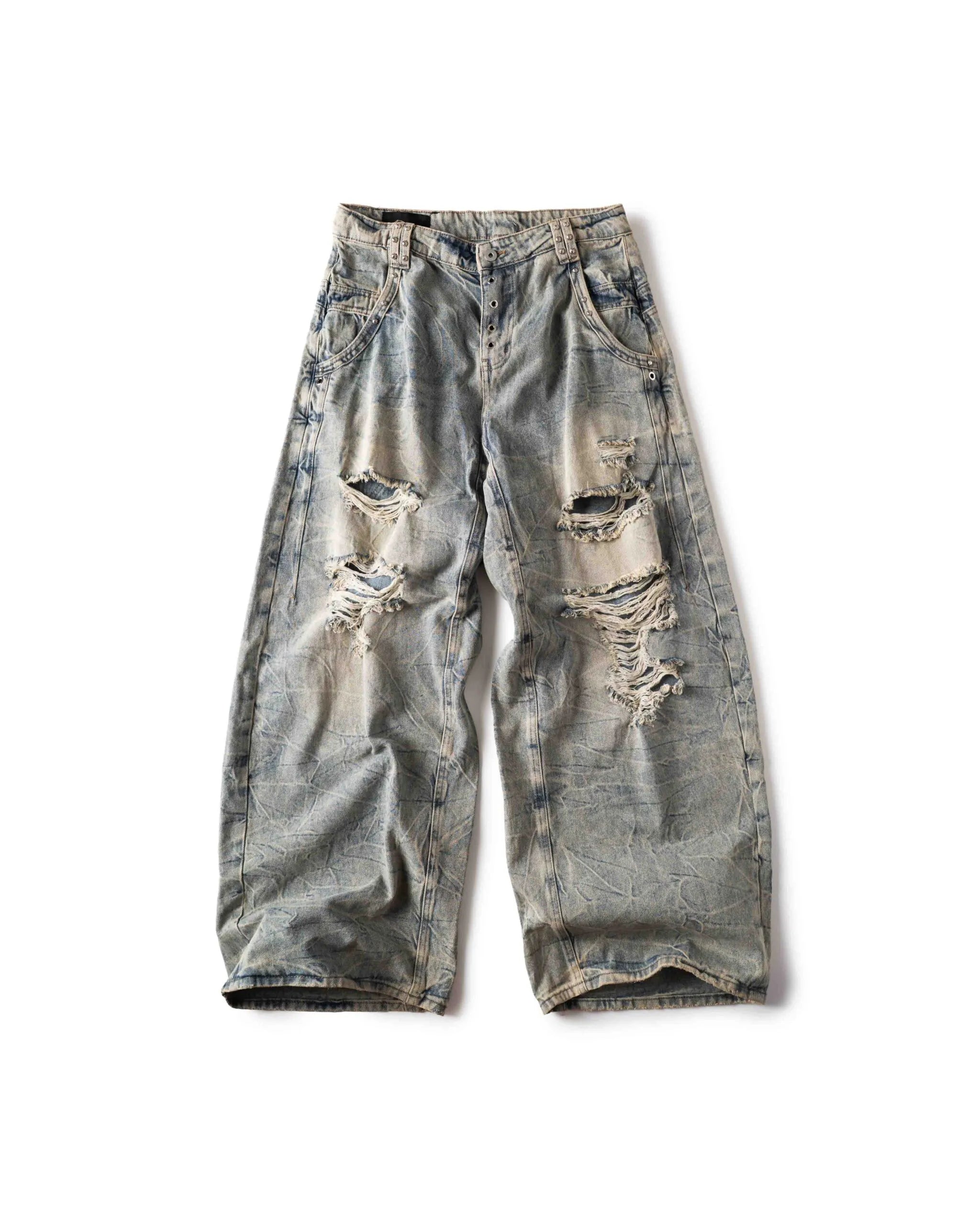 VD Light BLUE Distressed Baggy Pants