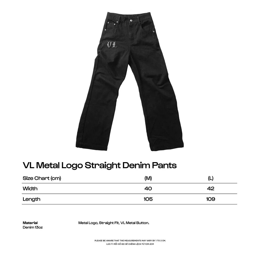 VL Metal Straight Denim Pants