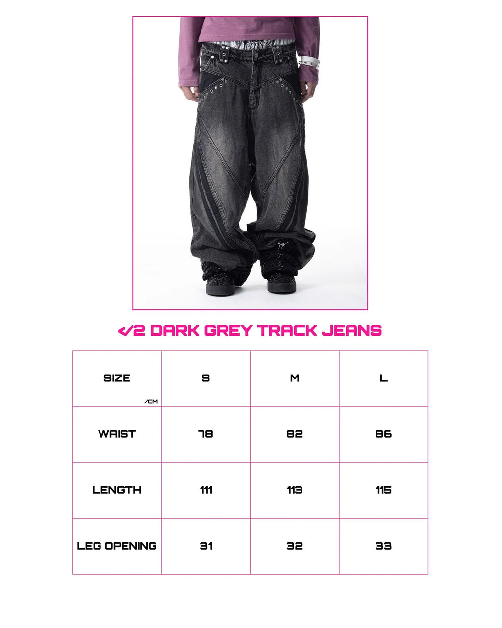 CH2 Track Jeans - DARK GREY