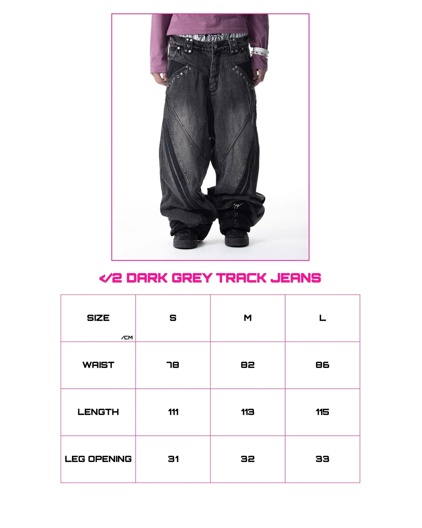 CH2 Track Jeans - DARK GREY