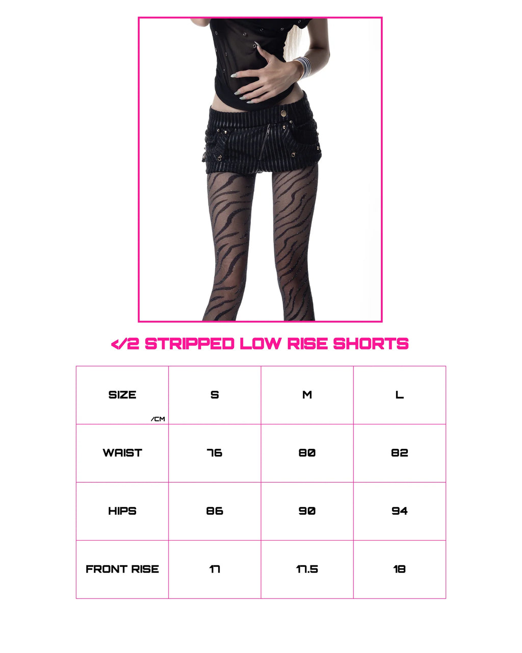 CH2 Stripped LOW RISE Biker Short