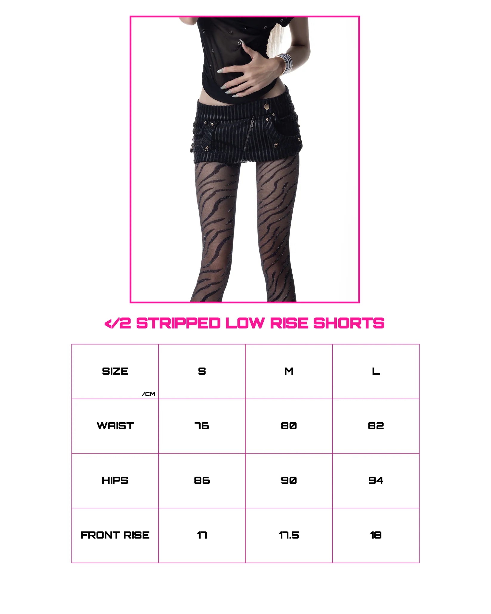 CH2 Stripped LOW RISE Biker Short