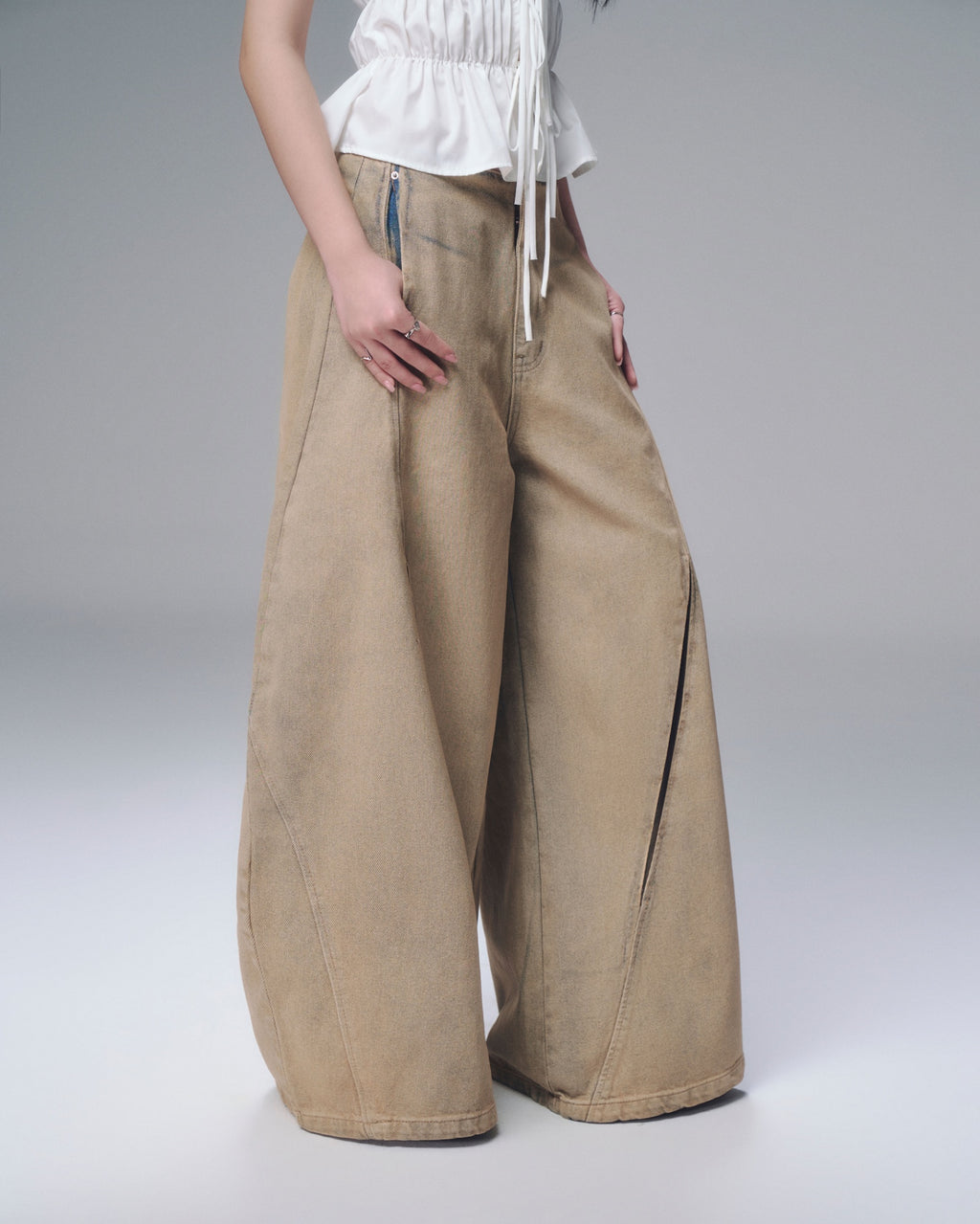 BUNNYHILL Ludovic Pants Ver Jean Brown Wash