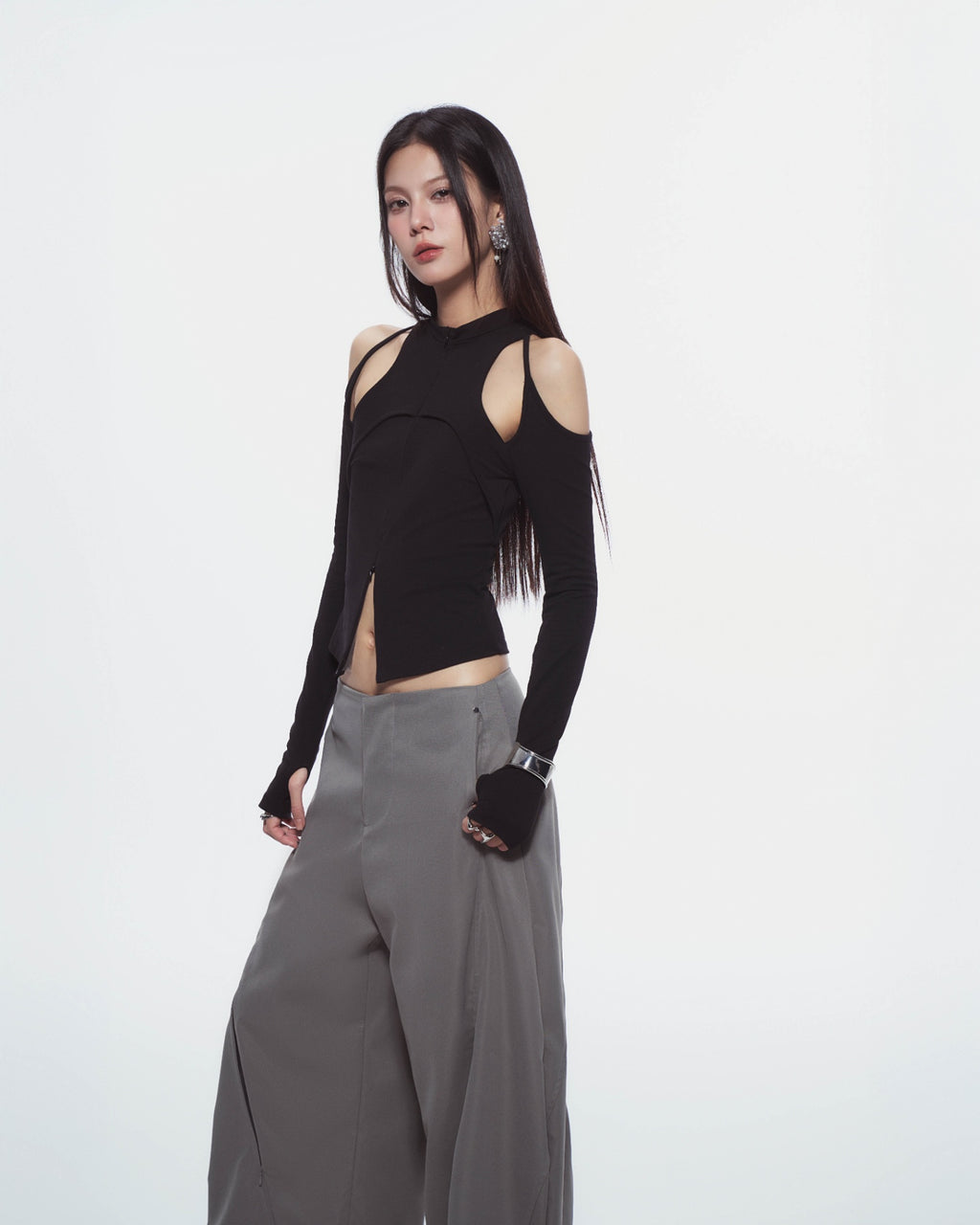 BUNNYHILL Caspian Long Sleeve Top Black