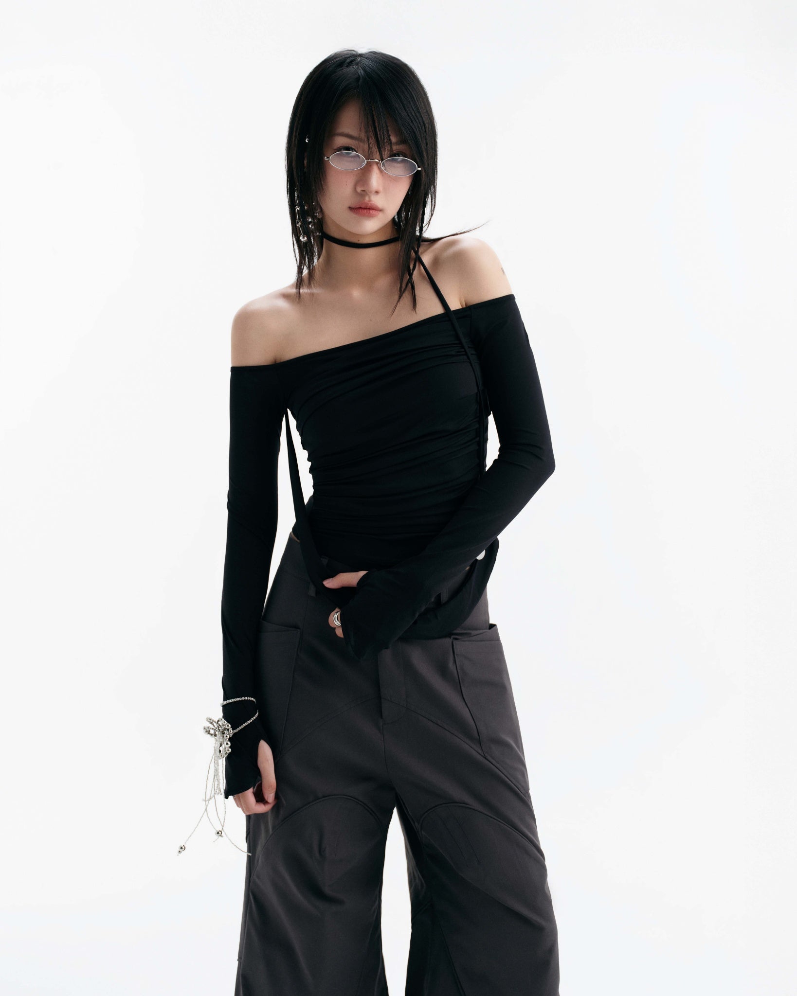 BUNNYHILL Melvin Long Sleeve Top Black