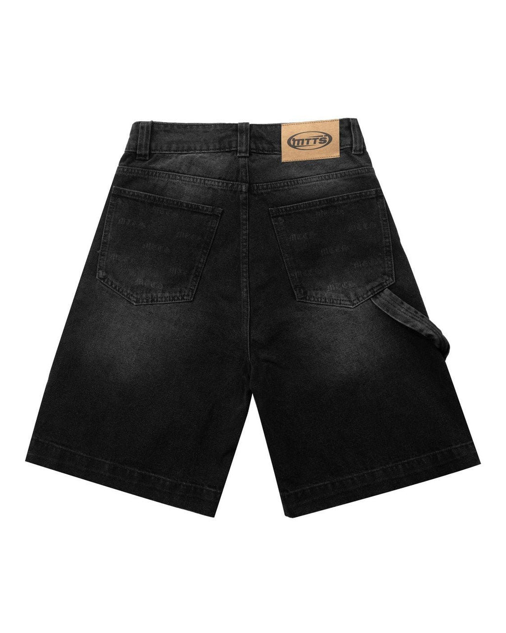 OFF Patch Denim Short - Black