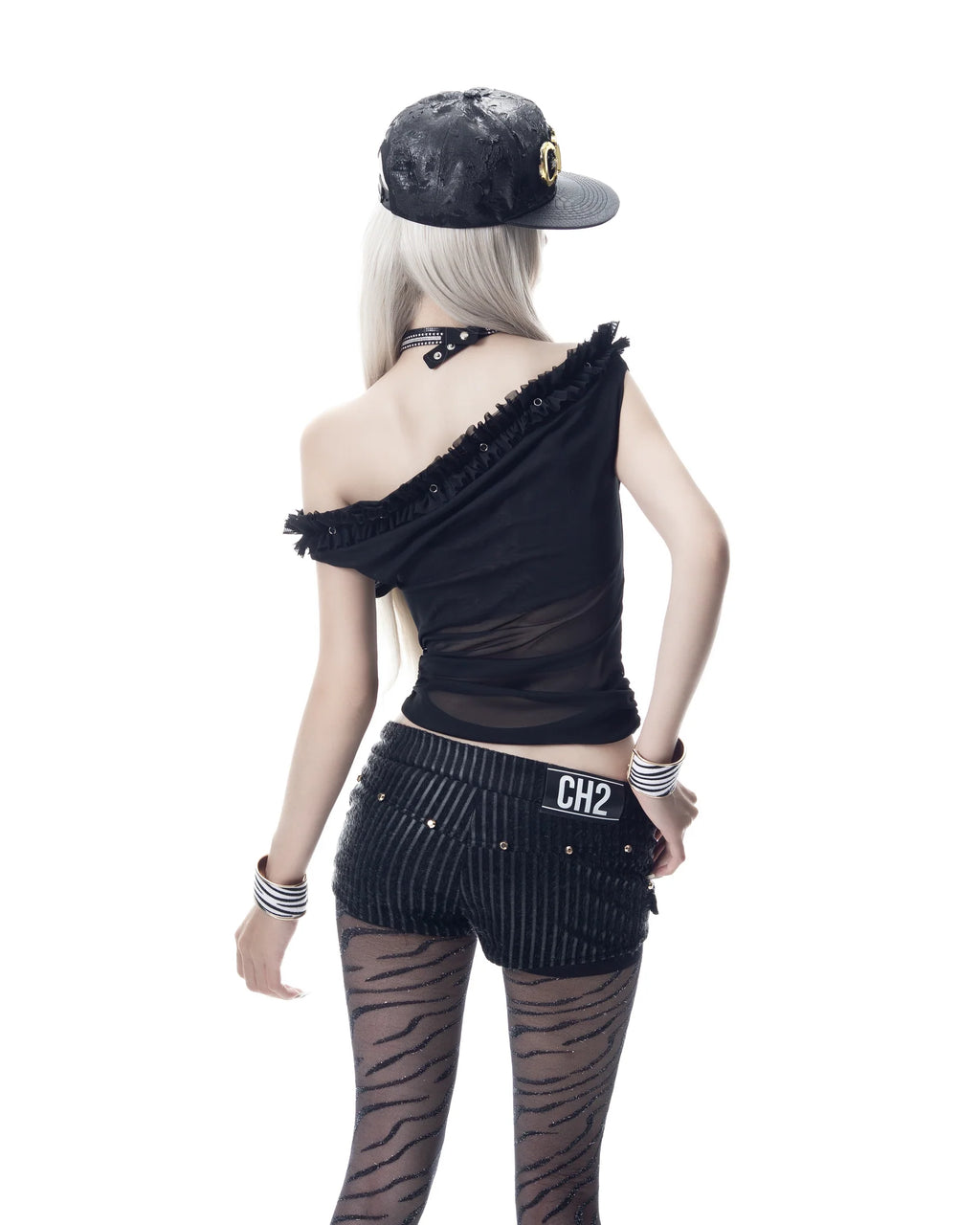 CH2 OFF Shoulder Studded TOP