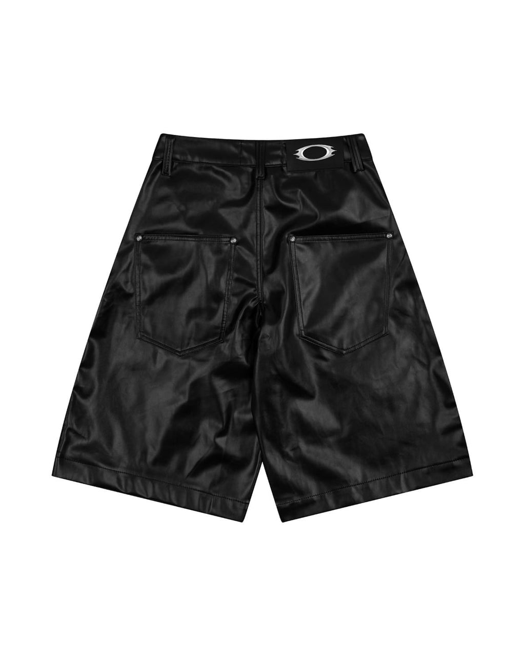 OFF Leather Baggy Short