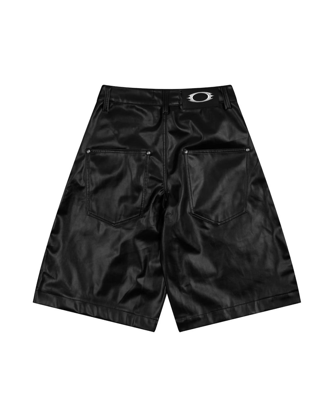 OFF Leather Baggy Short