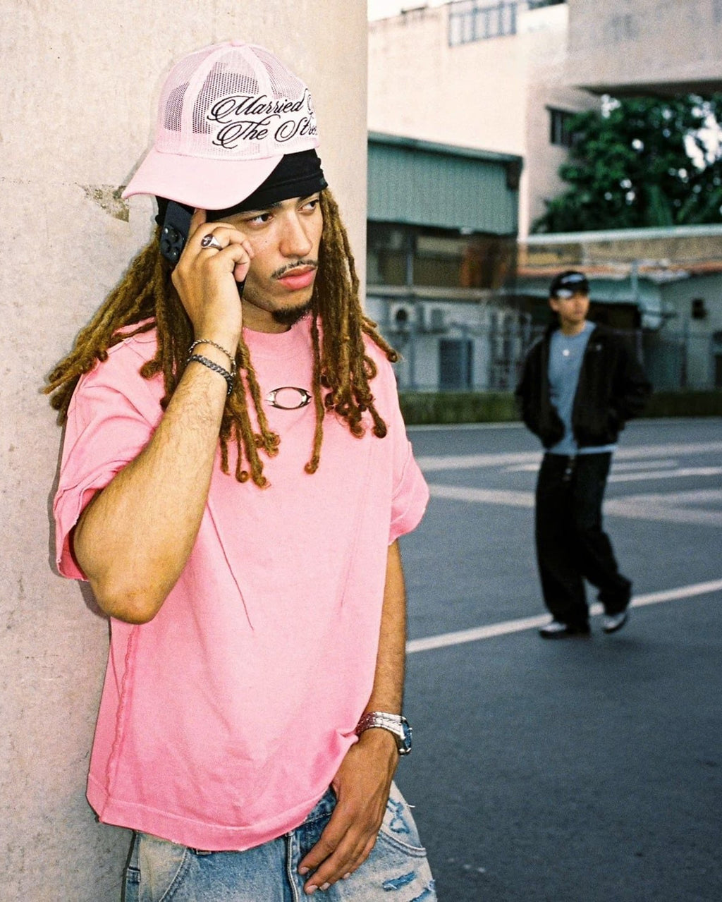 OFF Metal Basic TEE - PINK