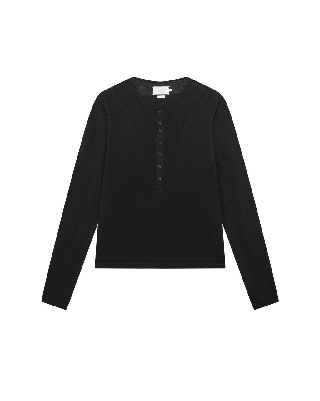 LIDER - EVERWOOD LAYERED HENLEY TEE [Black]