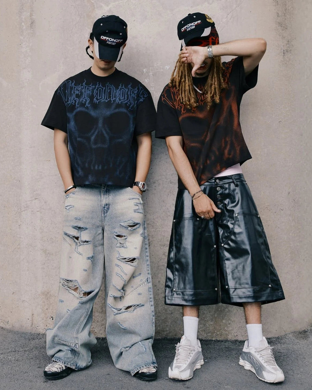OFF Skull TEE - BLUE
