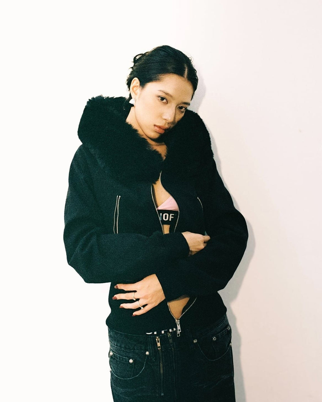 OFF FUR ZIP UP Hoodie
