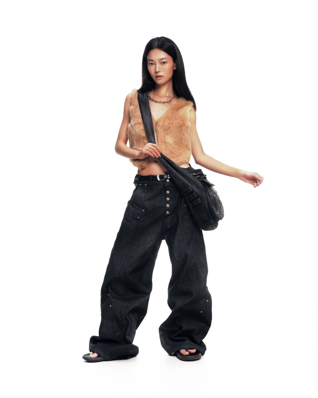 Rave Denim Bag [Black]