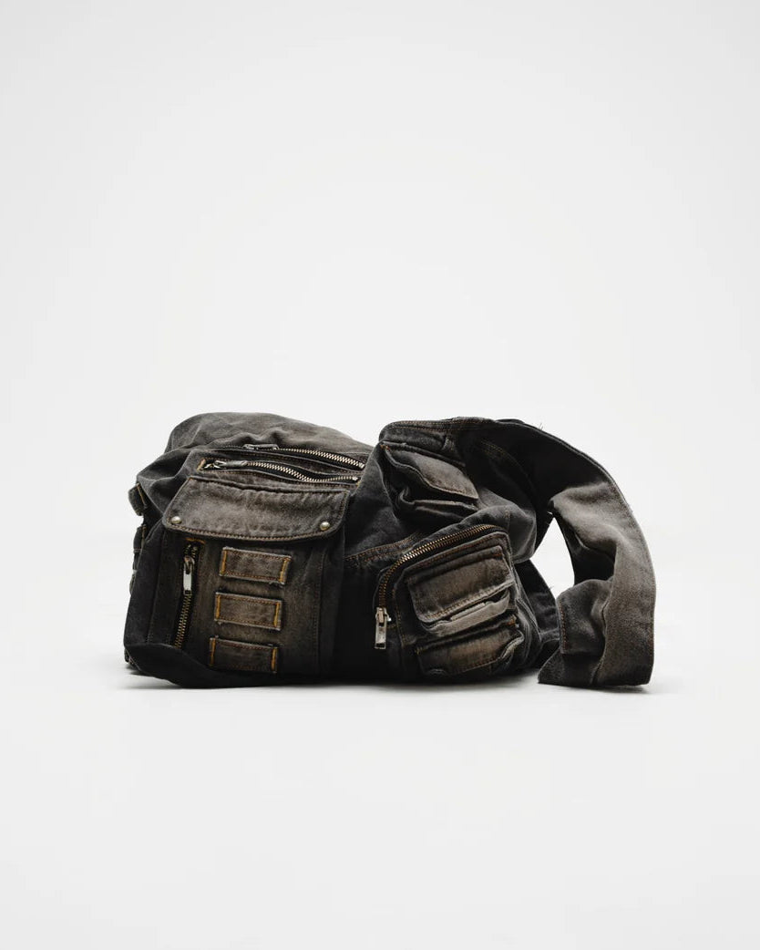 Rave Denim Bag [Black]