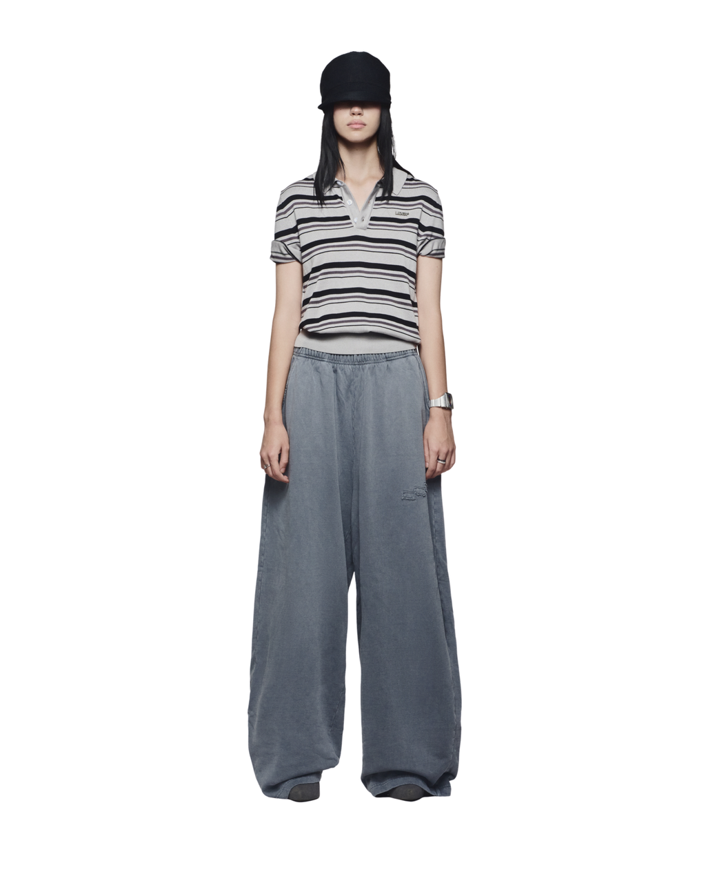 LIDER CAMPUS POLO SHIRT [Striped Grey]