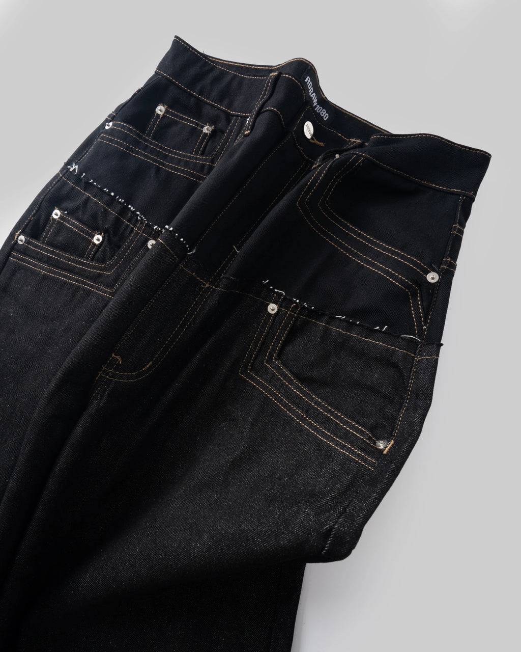 RDW Double RAW Denim Pants - Black