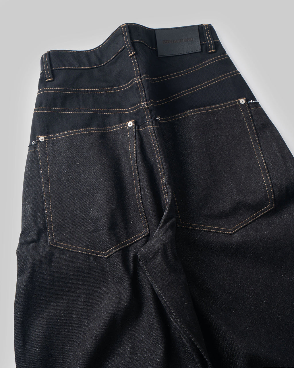 RDW Double RAW Denim Pants - Black