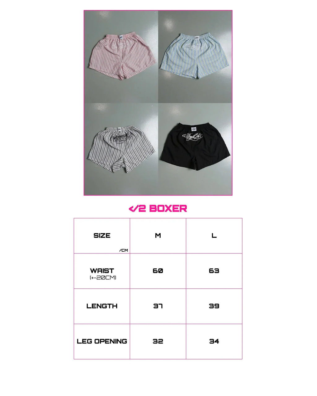 CH2 Boxer - PINK