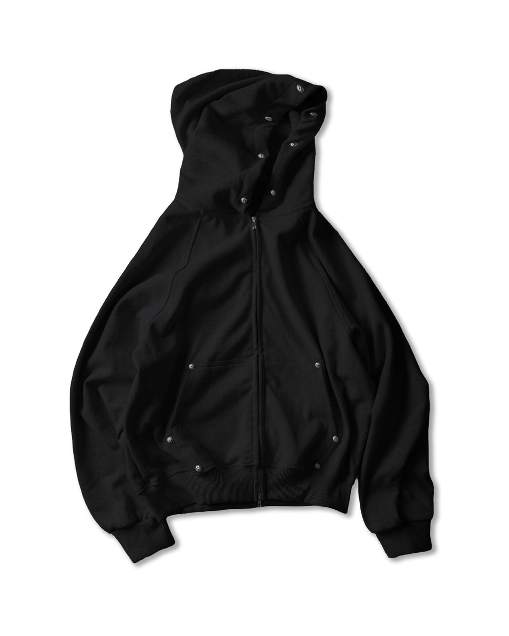 RDW Rivet Raglan Hoodie - GREY