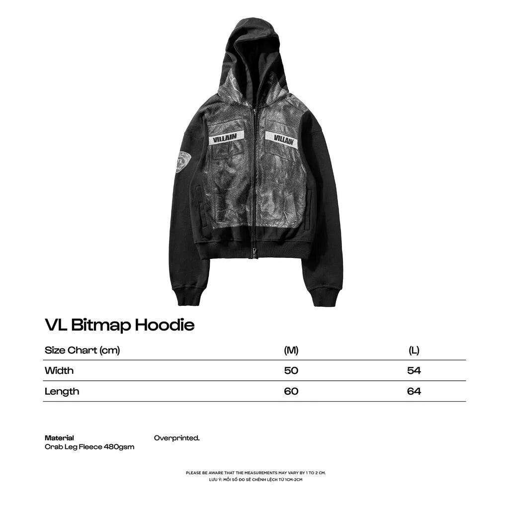 VL Bitmap ZIP UP Hoodie