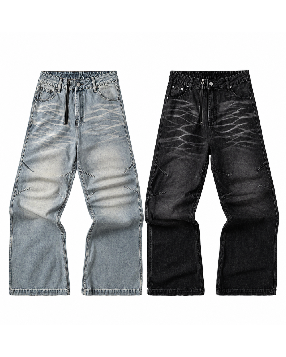 BCK Flared Addict Pants - Black