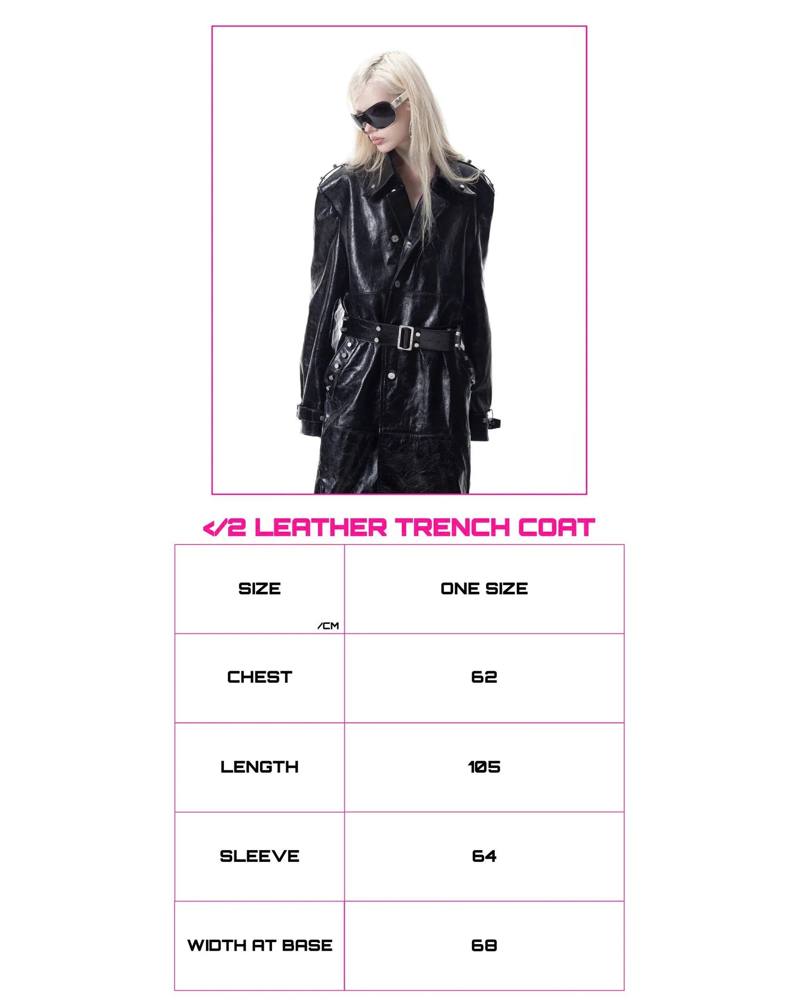 CH2 Leather Trench COAT