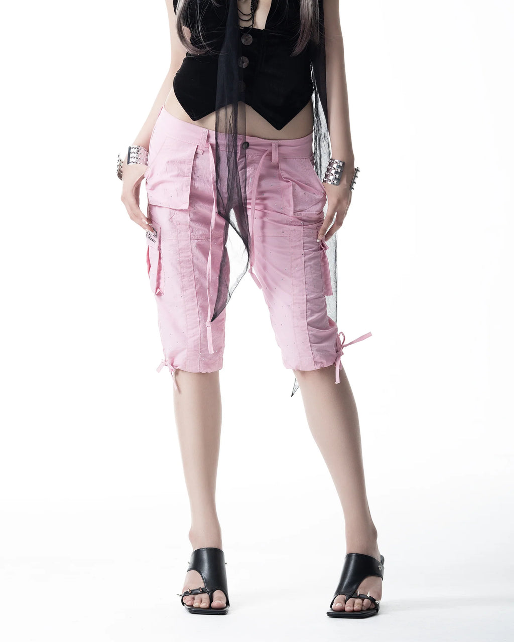 CH2 Cargo Capri Pants - PINK