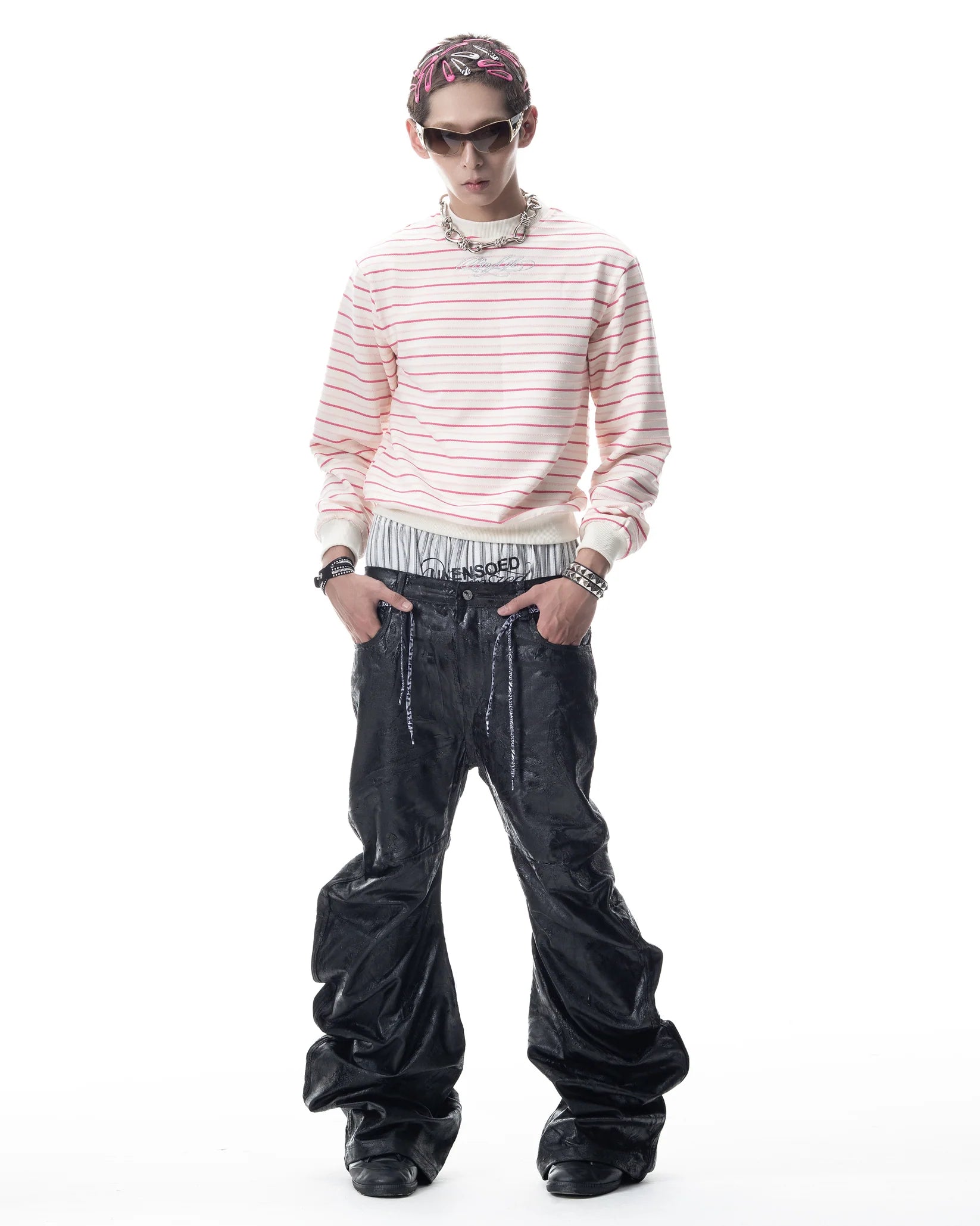CH2 Black Waxed Jeans
