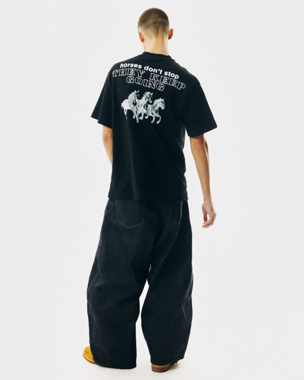 FK PONY LONG T-shirt - Black