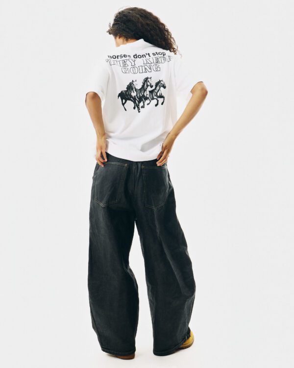 FK PONY LONG T-shirt - White
