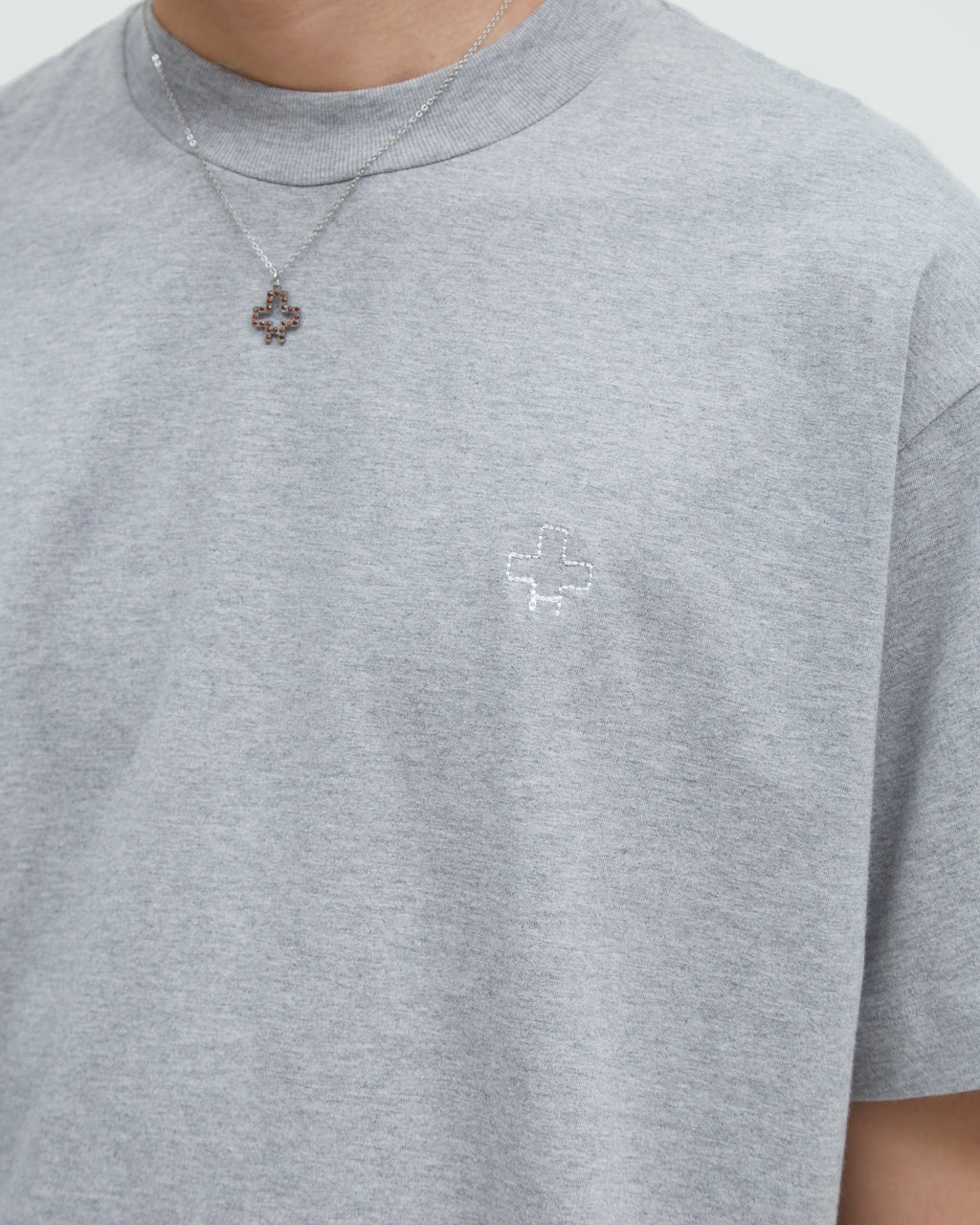 Hotel Basic Logo Embroidery Tee [Misty Gray]