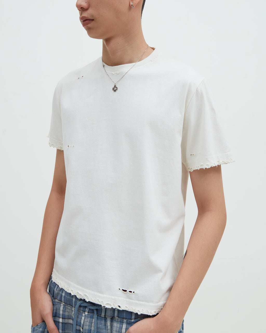 Hotel Distress Tee [White]