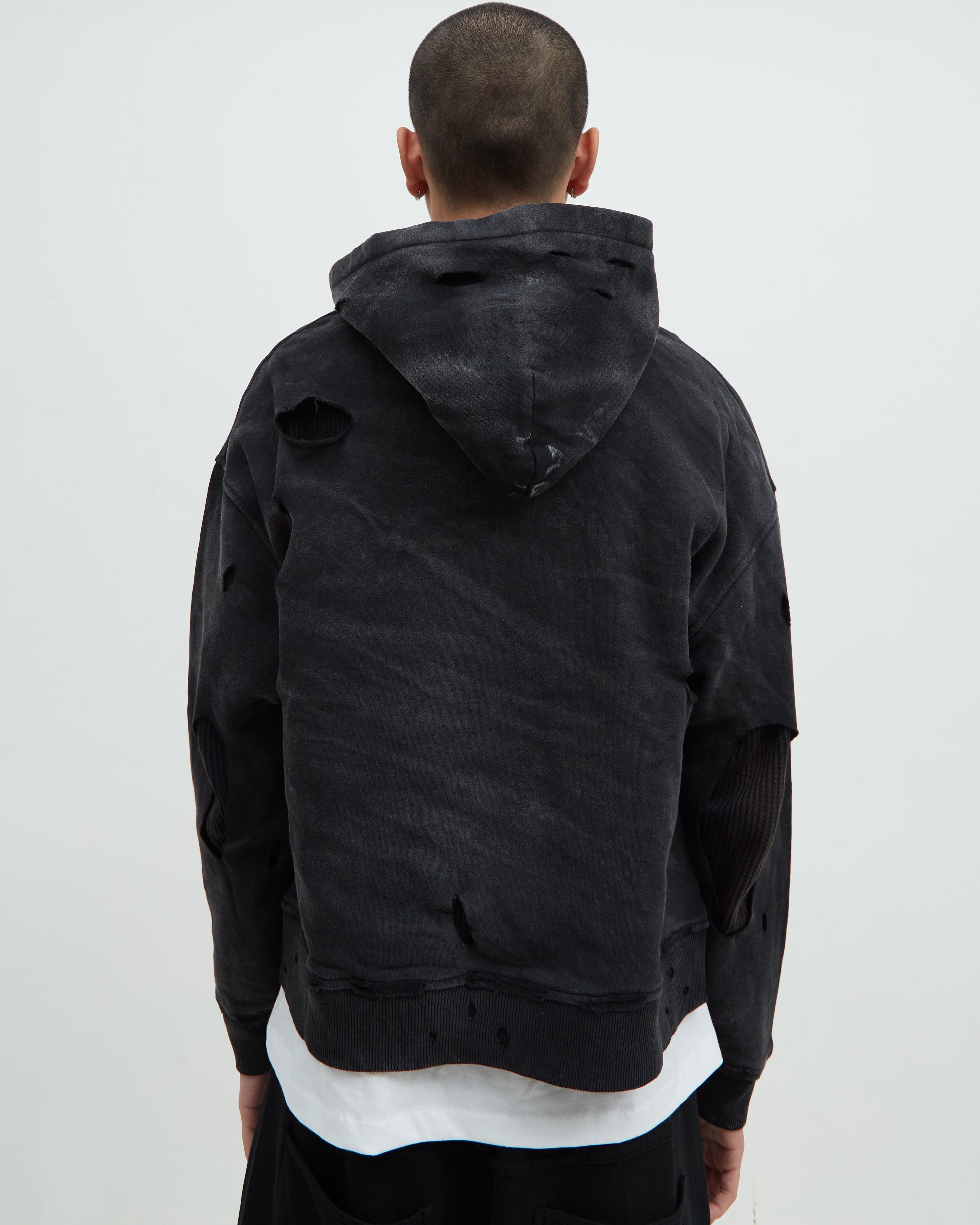Hotel Distress Hoodie [Black]