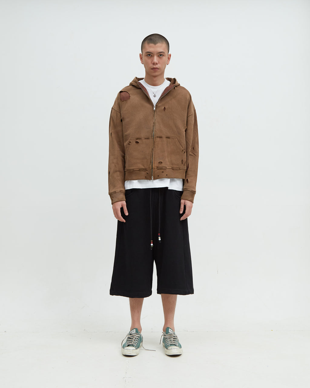 Hotel Distress Hoodie [Brown]