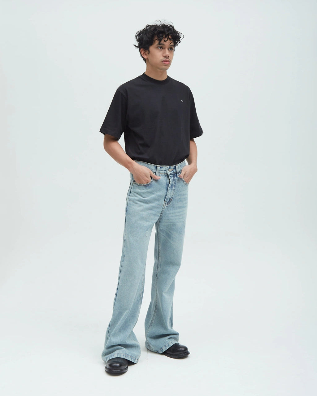 HOTEL - Flare V1 Blue Washed Denim
