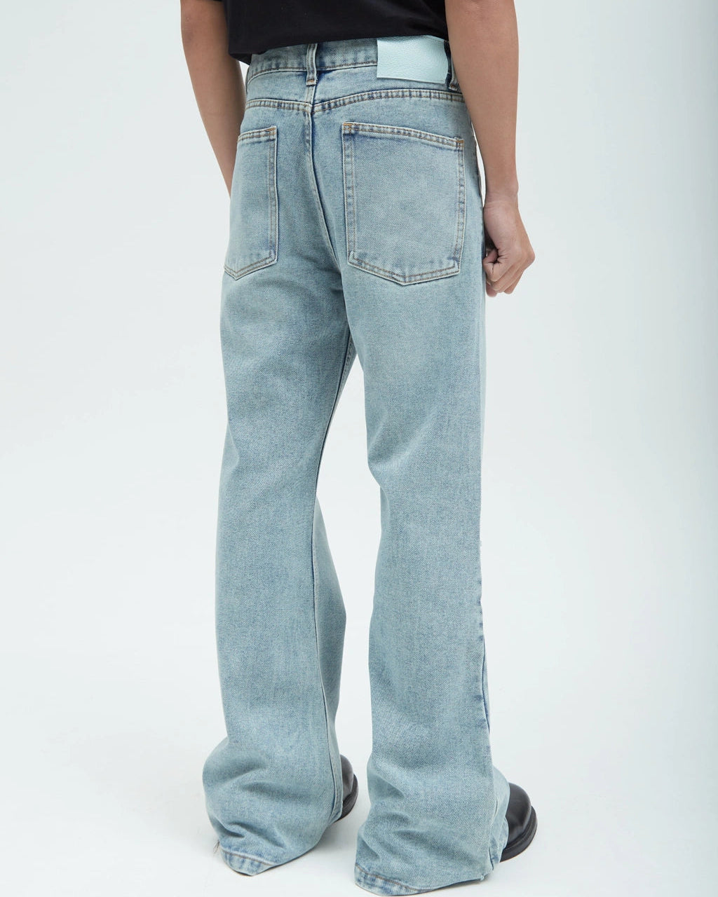 HOTEL - Flare V1 Blue Washed Denim