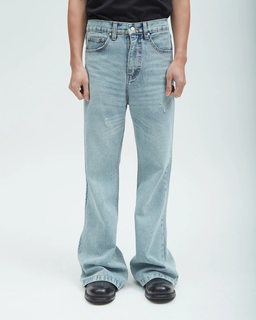 HOTEL - Flare V1 Blue Washed Denim