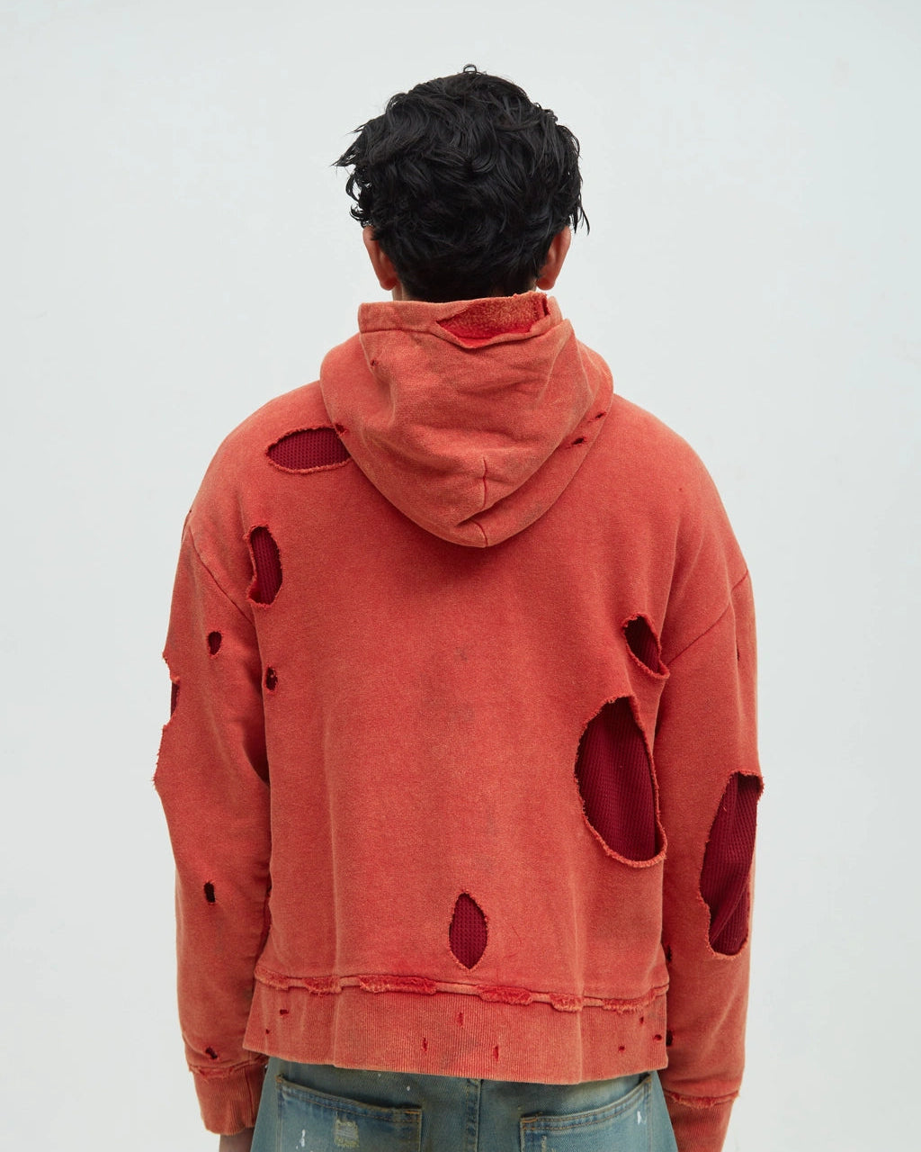 Hotel Distressed Hoodie [Red]