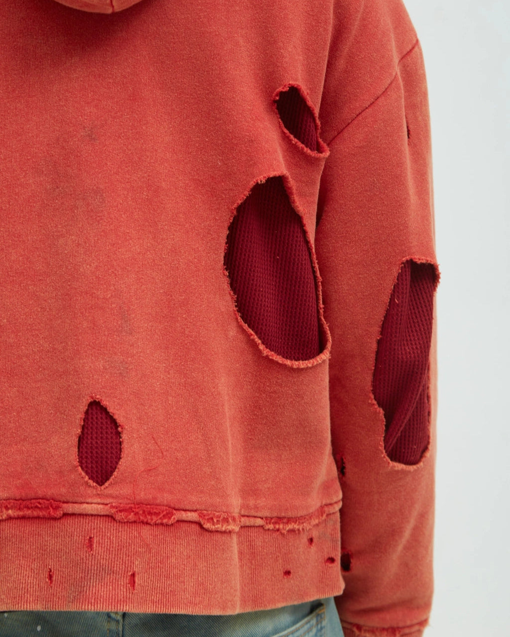 Hotel Distressed Hoodie [Red]