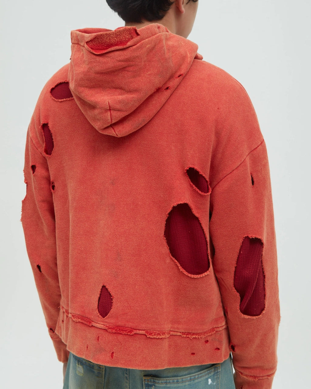 Hotel Distressed Hoodie [Red]