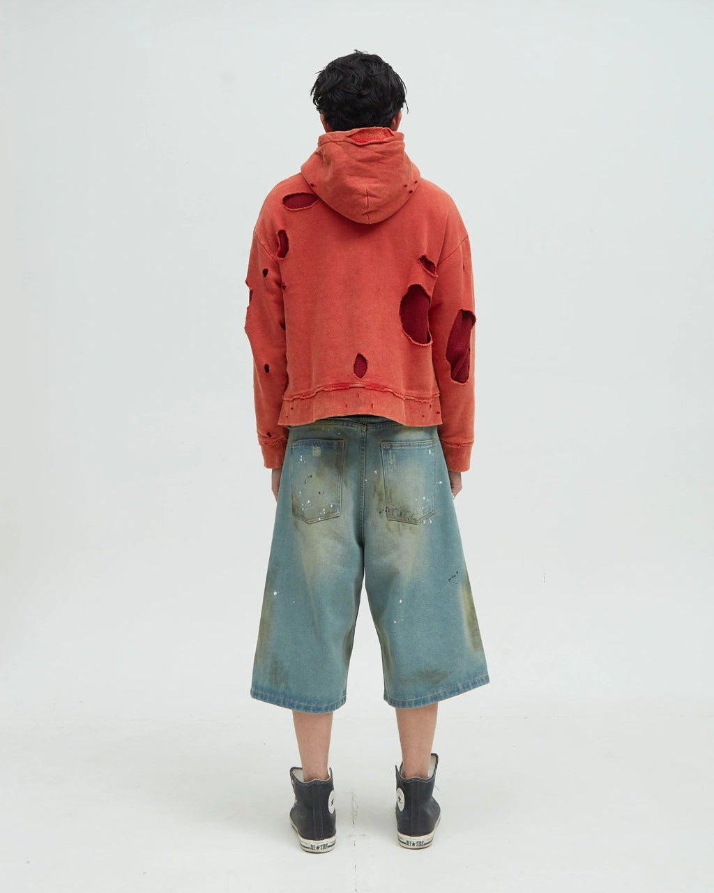 Hotel Distressed Hoodie [Red]