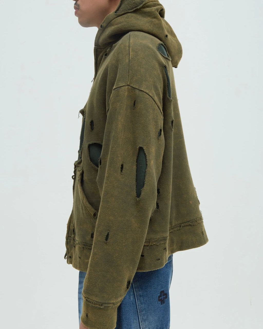 Hotel Distressed Hoodie [Green]