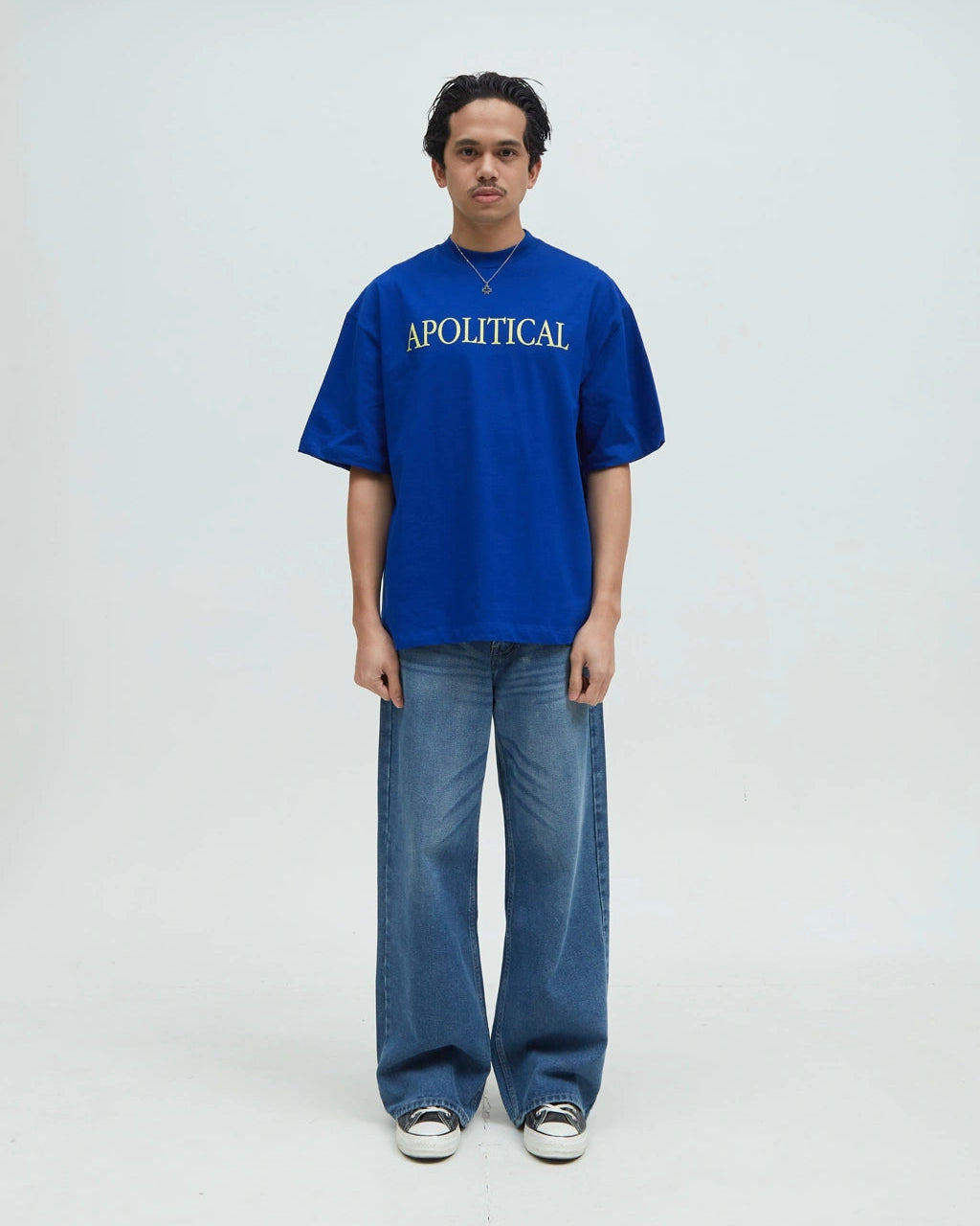 Hotel Apolitical Tee [Blue]
