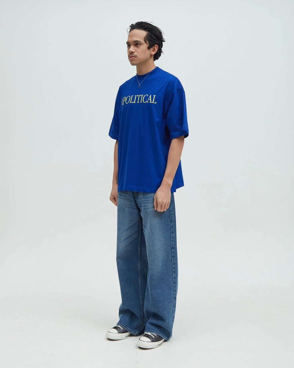 Hotel Apolitical Tee [Blue]