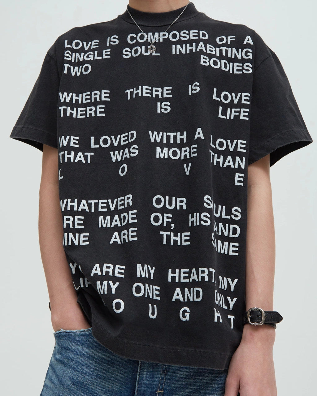 Hotel Message Tee [Black Washed]