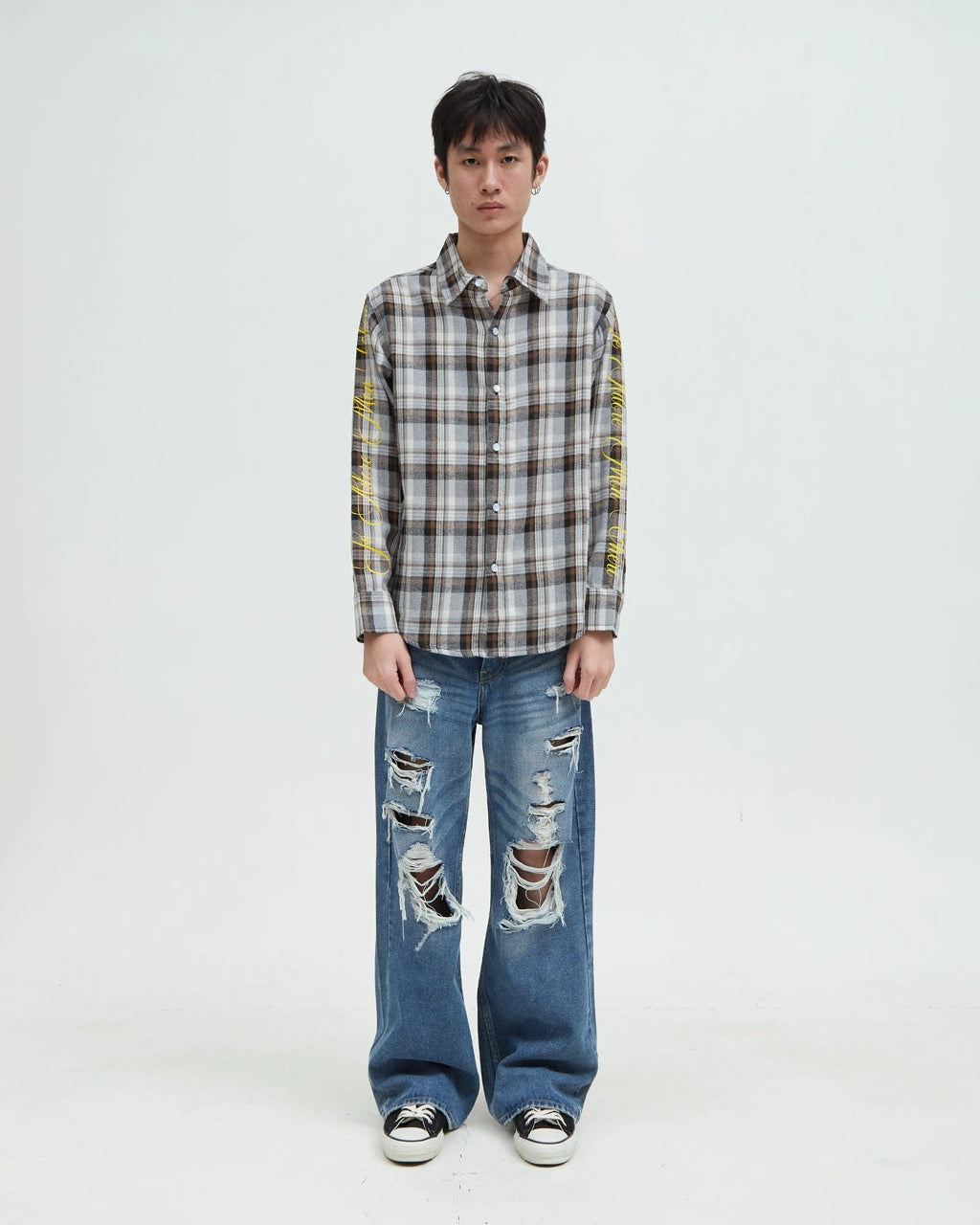 Hotel Printed Flannel [Grey]