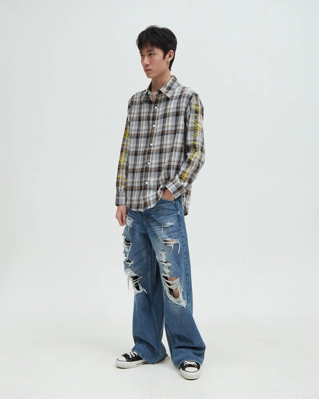 Hotel Printed Flannel [Grey]