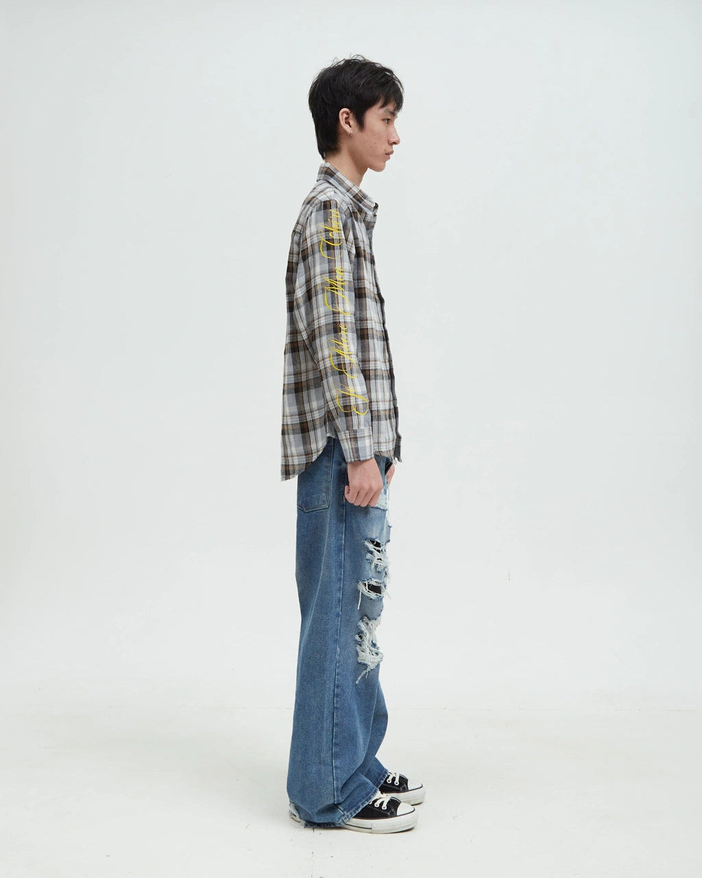 Hotel Printed Flannel [Grey]