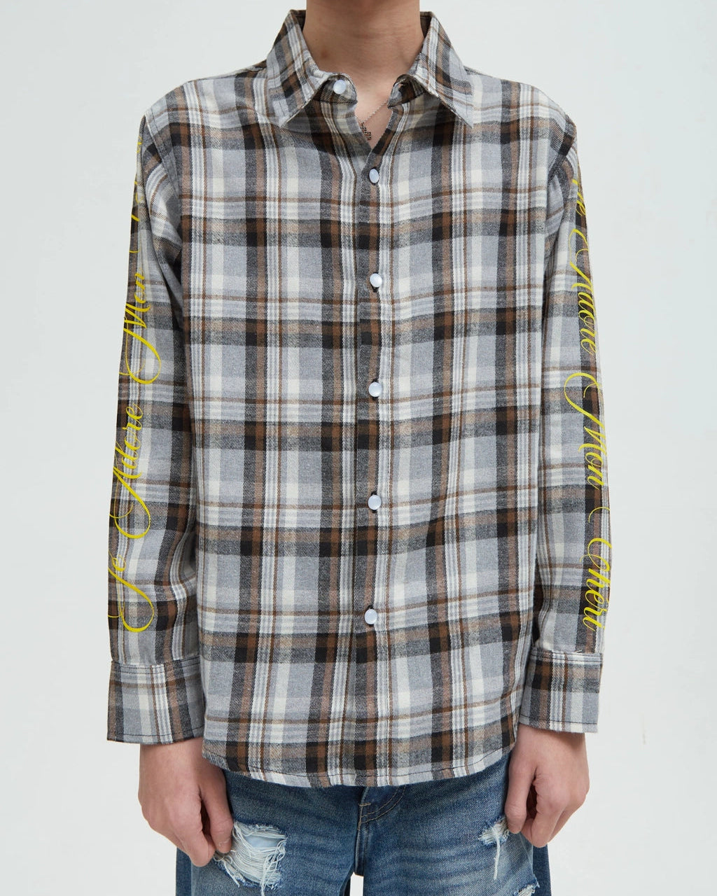 Hotel Printed Flannel [Grey]